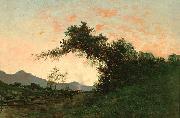 Jules Tavernier Marin Sunset in Back of Petaluma USA oil painting artist